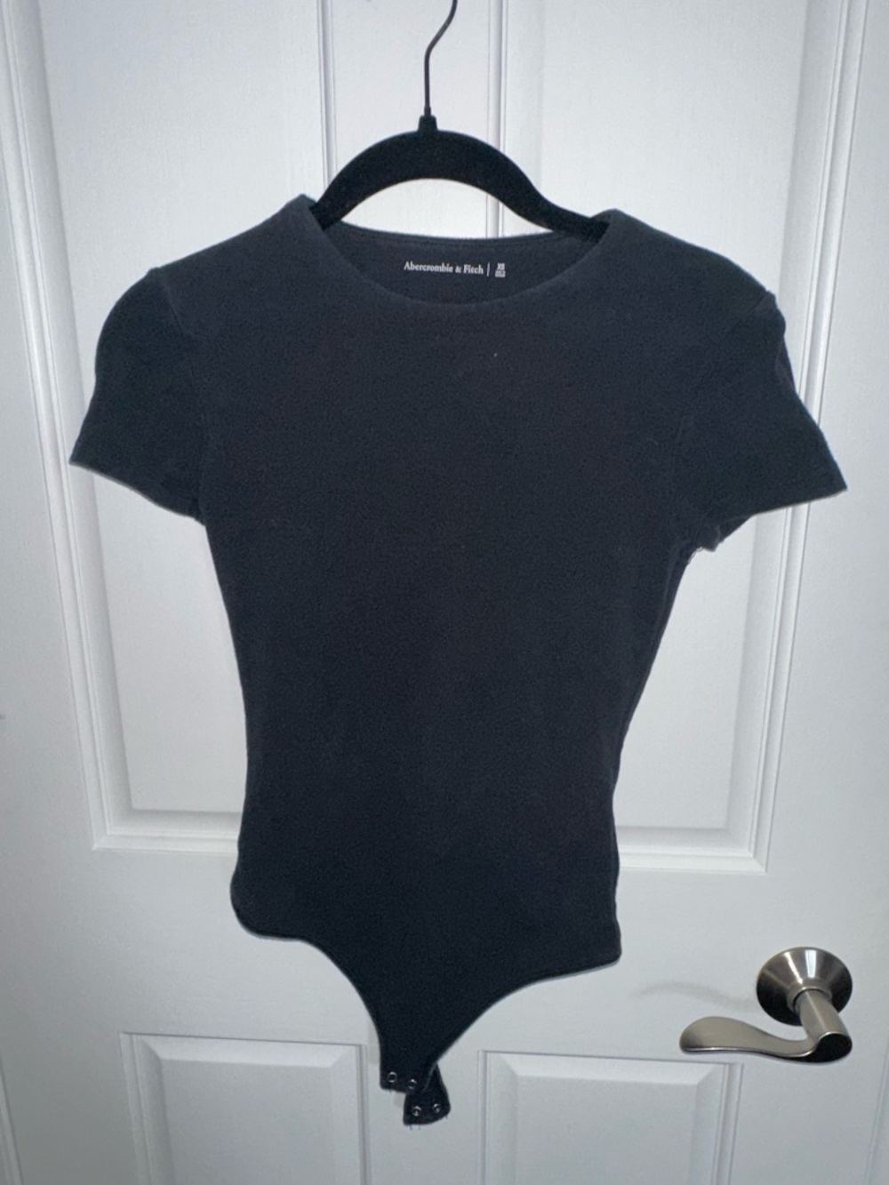 Abercrombie & Fitch Black Crewneck Bodysuit